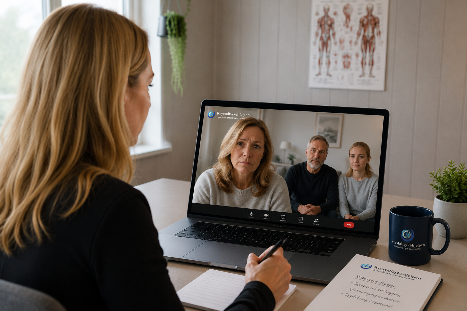 Videokonsultasjon med Krystallsykehjelpen